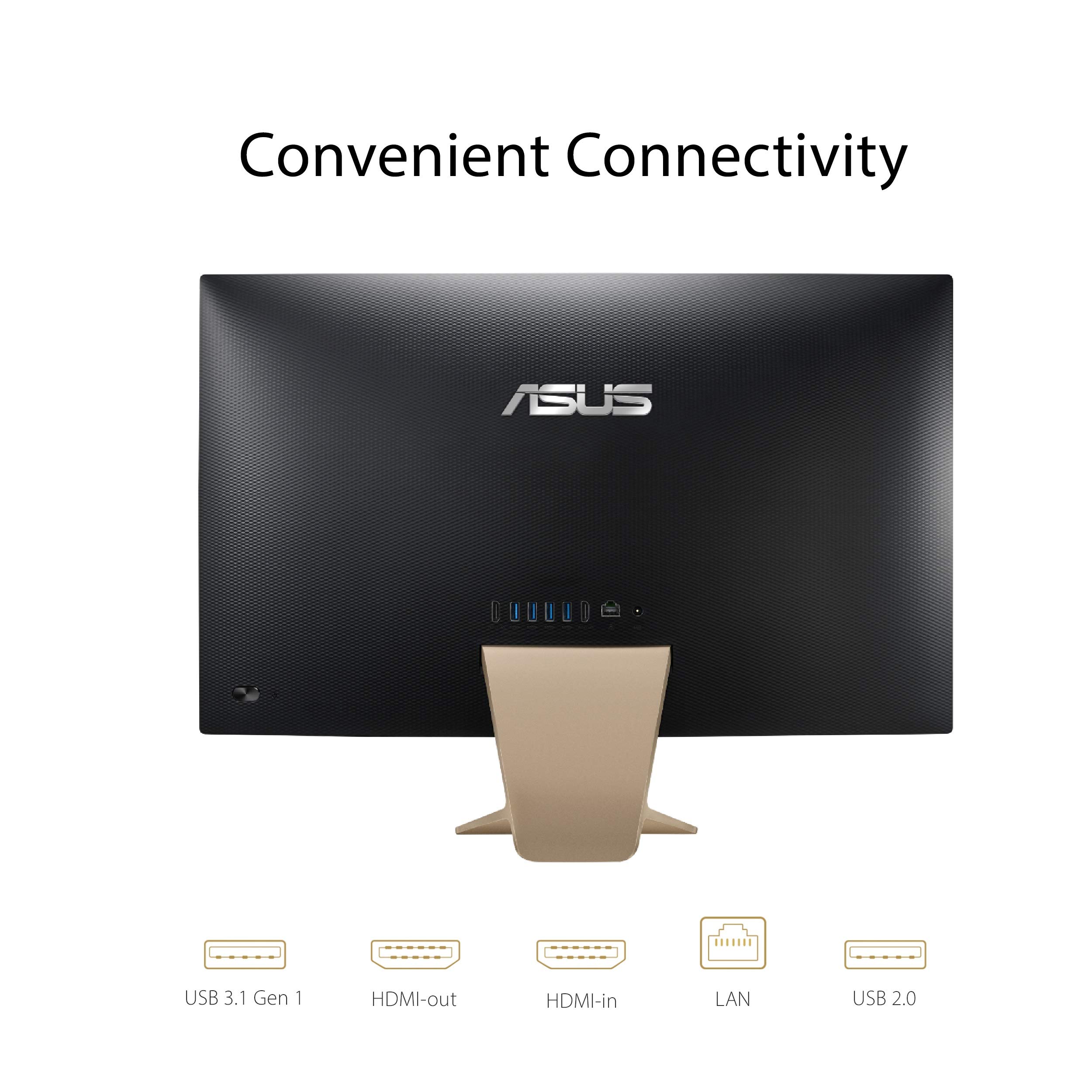 ASUS AiO AllinOne Desktop PC, 23.8” FHD Antiglare Display, Intel