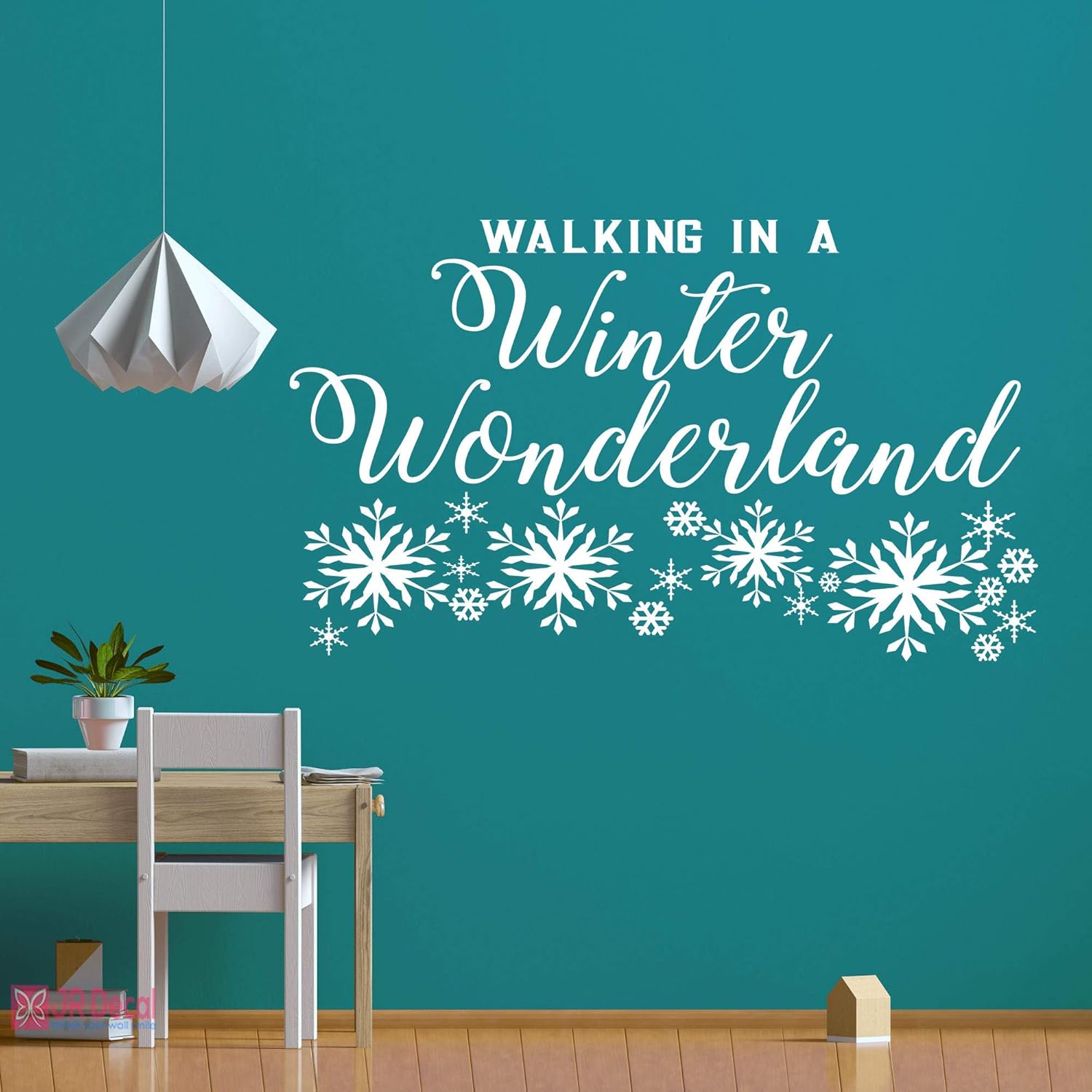Winter Wonderland Quote Wall Stickers, Snowflake Quote wall sticker