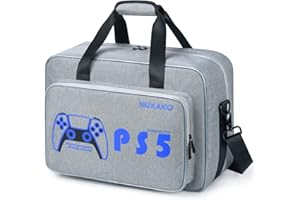 Niu Kako Carrying Case for PS5, Protective Travel Bag for PS5 Console Controller, Large Capacity Storage Case Compatible with Playstation 5 Games Accessories Disk Digital Edition, Fashion gift