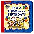 Paw Patrol Happy Pawsome Birthday; Little Bird Greetings, Greeting Card Board Book with Personalization Flap, Gifts for Birthdays