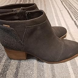forged iron grey suede women's ella booties