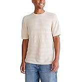Aeropostale Men's Horiztonal Textured Stripe Sweater Tee