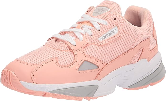 adidas orignals premium leather falcon trainers in beige