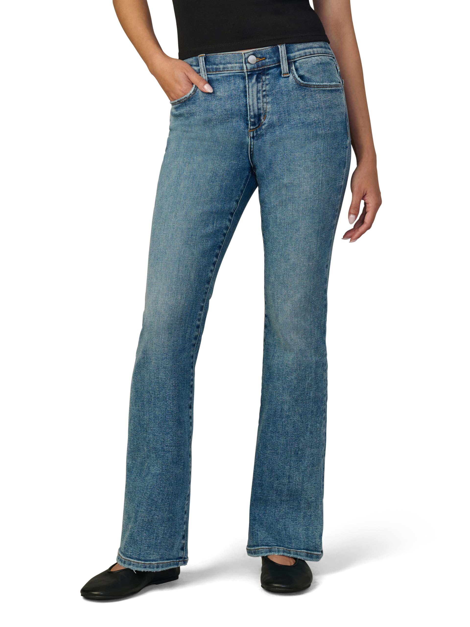 Joe’s Jeans Women’s The Provocateur Petite Mid Rise Bootcut Jean, Fixated, 33