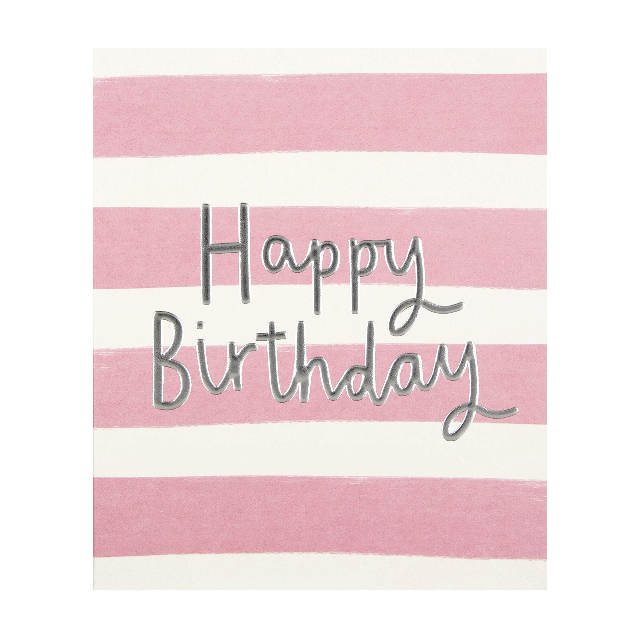 Hallmark General Birthday Card from The Studio - Contemporary Embossed Text Design