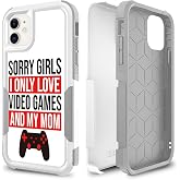 Candykisscase Case for iPhone 11, Unique Gamer Pattern Shock-Absorption Hard PC and Silicone Hybrid Dual Layer Armor Defender Case for iPhone 11 (6.1 inch) (Video Game Words)