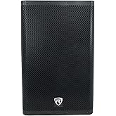 Rockville DX15 2000W 15” Powered PA Speaker, 2-Channel Mixer, XLR & 1/4” Inputs, Dual-Angle Pole Mount, Stage Monitor Angle, Perfect for Live Sound, Events, Venues & DJs