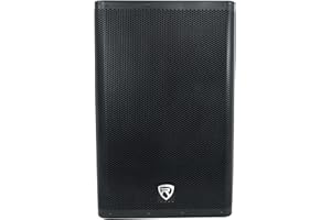 Rockville DX15 2000W 15” Powered PA Speaker, 2-Channel Mixer, XLR & 1/4” Inputs, Dual-Angle Pole Mount, Stage Monitor Angle, Perfect for Live Sound, Events, Venues & DJs