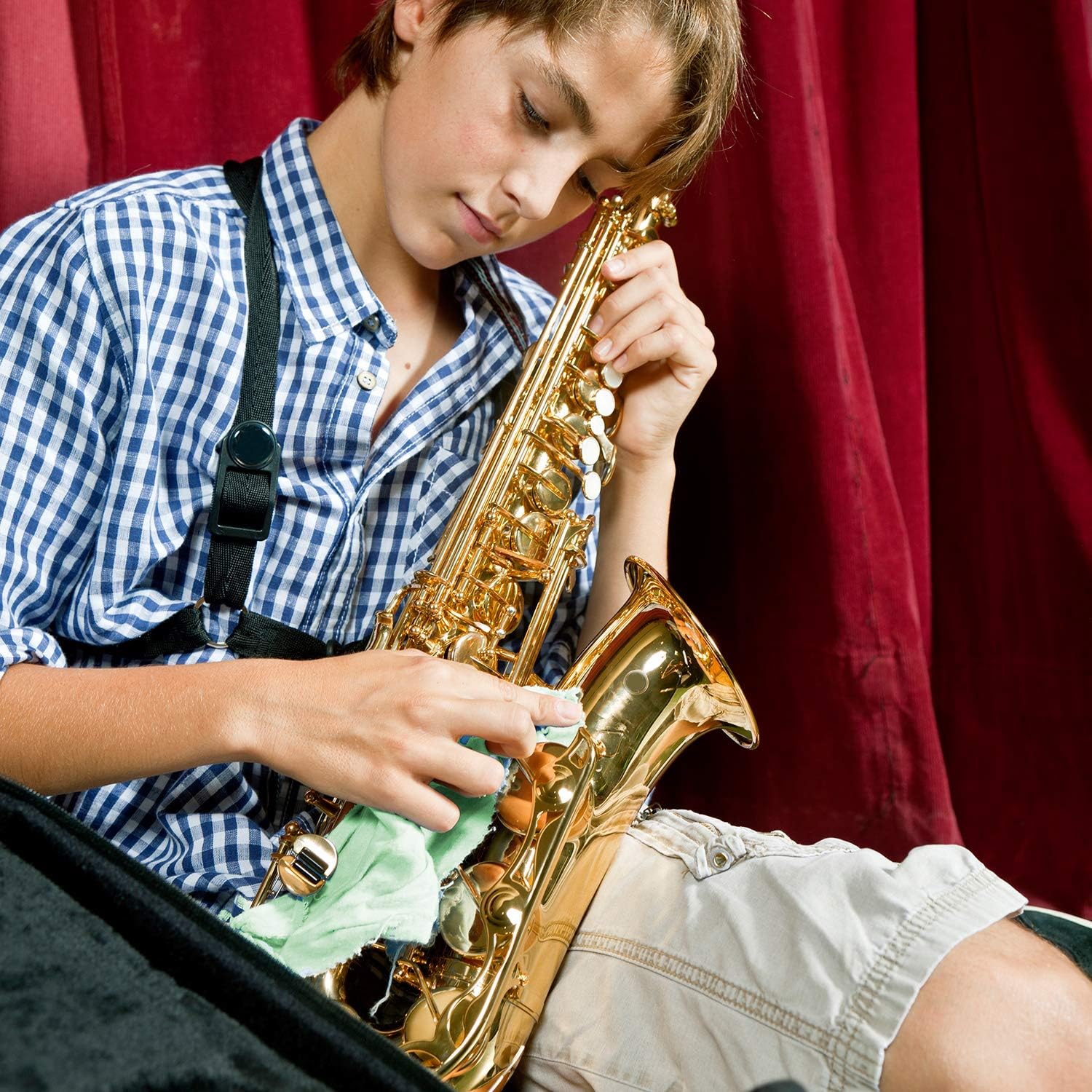 AAwipes Guitar Cloths Microfiber (3-Pack 12"x12") Plush Polishing Cloths for Musical Instruments Premium Polishing & Cleaning Cloths for Guitar Violin Piano Clarinet Trumpet Sax Universal: Musical Instruments