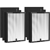 45i Replacement Filter Compatible with A-len BreatheSm-art Flex Bh400 &amp; 45i Pure Air Purifier, Compared # B4-Fresh/FL40-Silver-Carbon, 2 Pack 3-in-1 HEPA Filter + 4 Pcs Activated Carbon Pre Filter