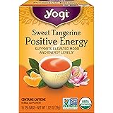 Yogi Tea - Sweet Tangerine Positive Energy (6 Pack) - Supports Elevated Mood and Energy Levels - 96 Tea Bags