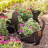 RealSteel I 3 Pack Steel Cat Garden Decor I Outdoor Yard Decorations I Gift for Cat Lovers I Lawn Ornaments and Statues I Garden Signs Decorative Outdoor - Penny Vein