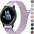 18mm Metal Bands for Garmin Venu 3S / Venu 2S / Vivoactive 4S / Vivomove 3S / Forerunner 265s Watch Bands, Quick Release Stainless Steel Metal Replacement Wristband Strap for Garmin Forerunner 255s/265s Bands Women Men