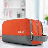 Gonex Men Toiletry Bag with Strap Sport Style Repellent Showerproof Nylon Orange view 8