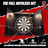 Ruthless Home Darts Centre LED Light Cabinet Dartboard 2 Darts USB view 6