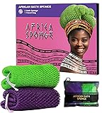 African Net Sponge Authentic - 2 Pieces Real