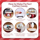 Gadgy Retro Candy Floss Cotton Maker Machine Kids Adults Sugar Candies 500W Red view 3