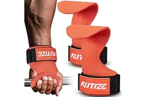 Weight Lifting Grips, Weight Lifting Wrist Straps for Heavy Powerlifting, Deadlifts & Shrugs, Rows, Pull Ups, Gym Lifting Str