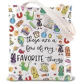 ENSIANTH Cartoon Inspired Tote Bag STEM Teacher Tote Bag Cartoon Lover Shoulder Bag Teacher’s Day Gift (Magic bag)
