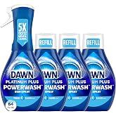 Dawn Powerwash Spray, Dish Soap, Dishwashing Liquid, Fresh, 1 Starter Kit + 3 Refills, 4x16 Fl Oz