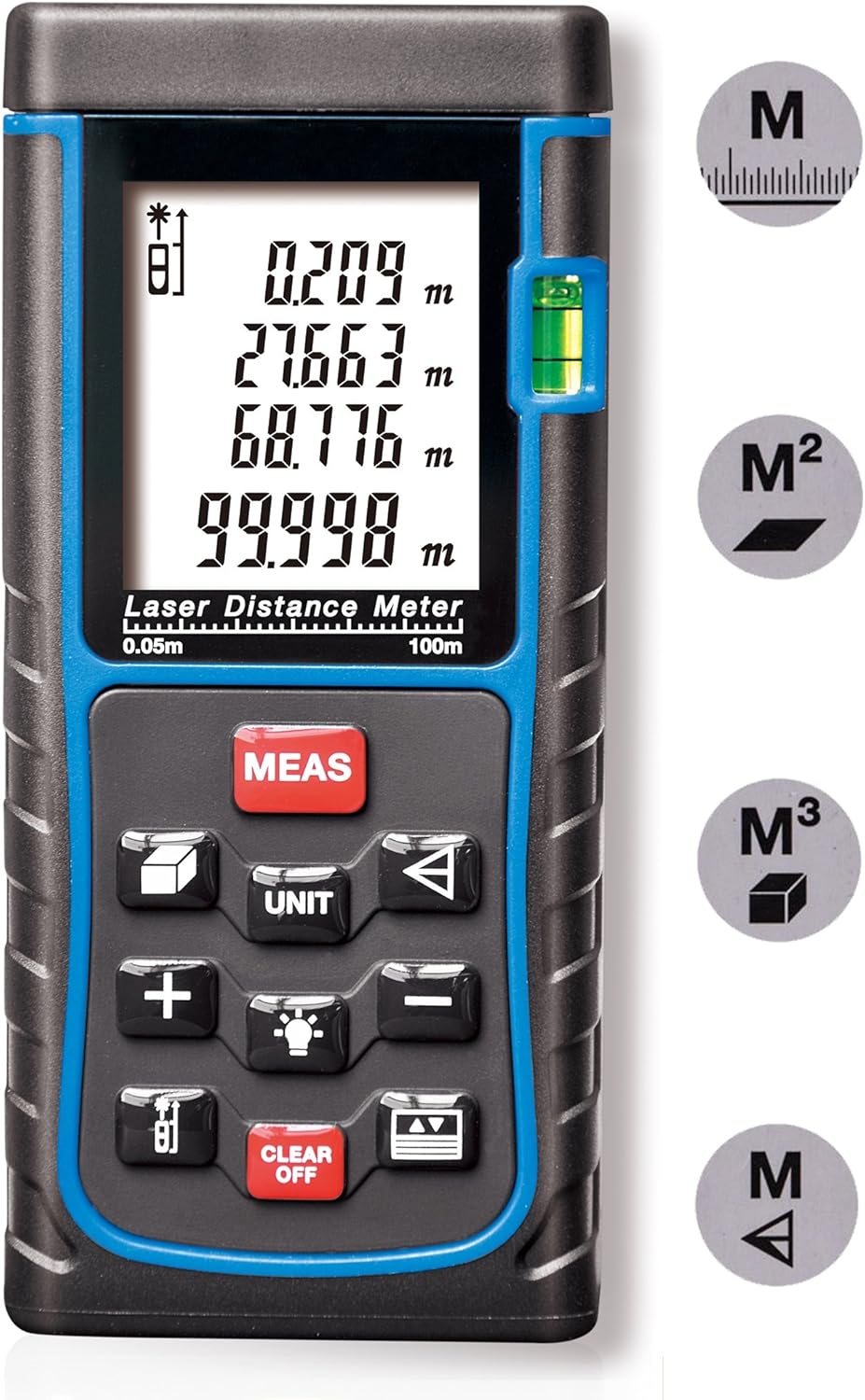 Arama Handheld Digital Laser Distance Meter Measuring Tester 100m 328ft