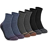 Timberland Men's Comfort Quarter Arch Support Padded Cushion Socks
