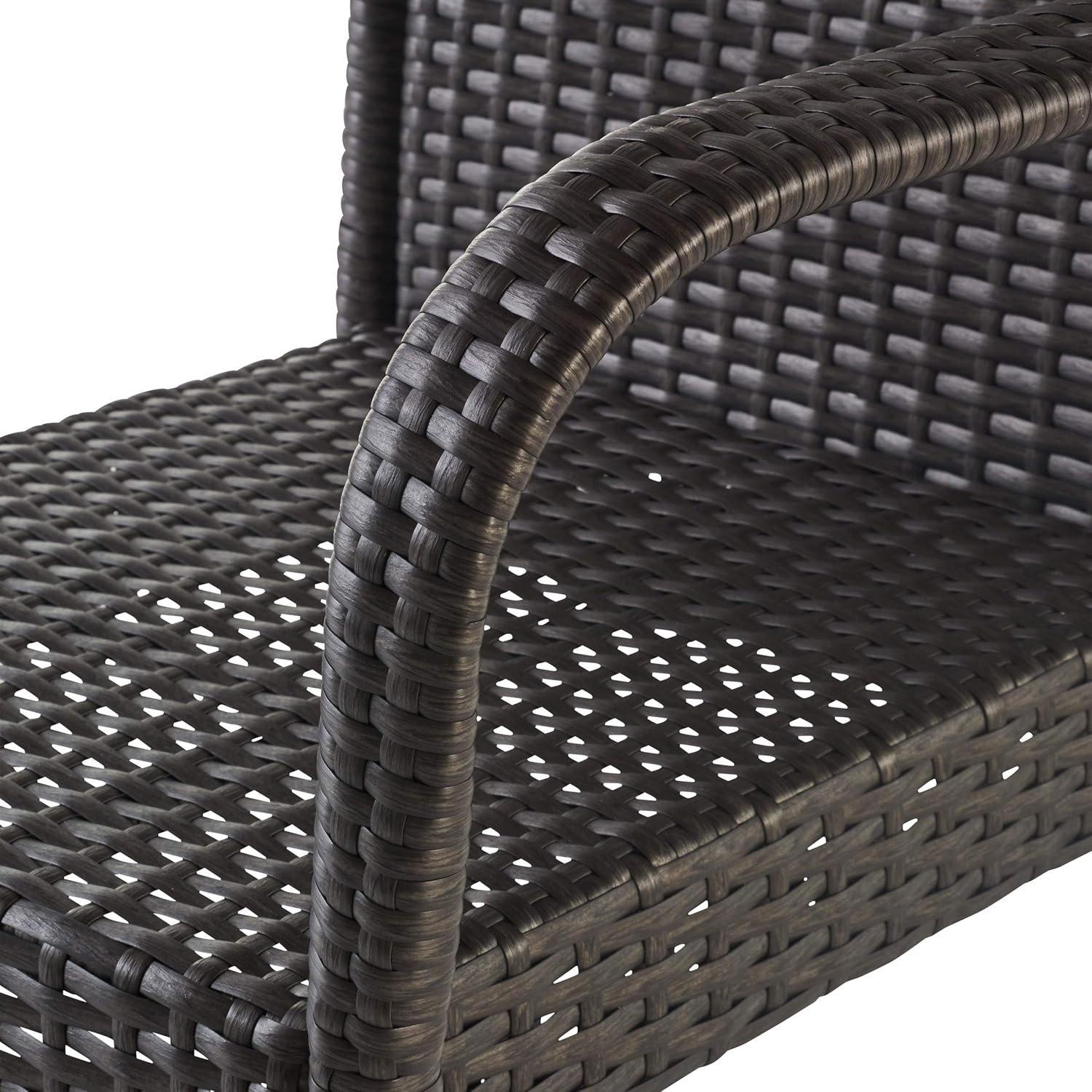 Christopher Knight Home Delfina Outdoor Wicker Barstools, 4-Pcs Set, Grey: Garden & Outdoor