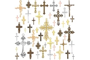 stino 100 Gram Metal Charms for Jewelry Making, Silver & Gold Plated, Bulk Pack for Bracelets, Necklaces, Crafts