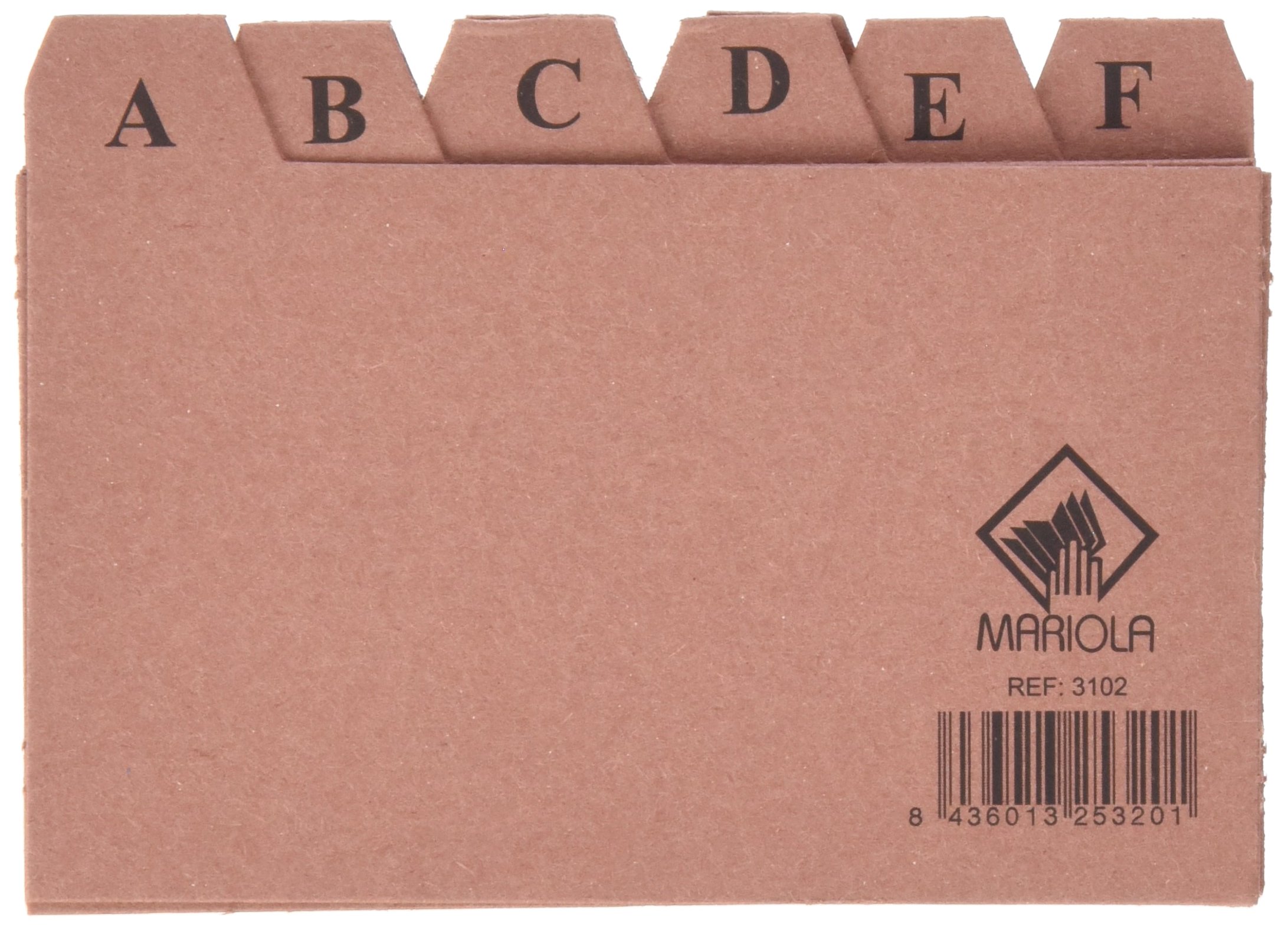 Index File liderpapel Carton nº2 75x125mm