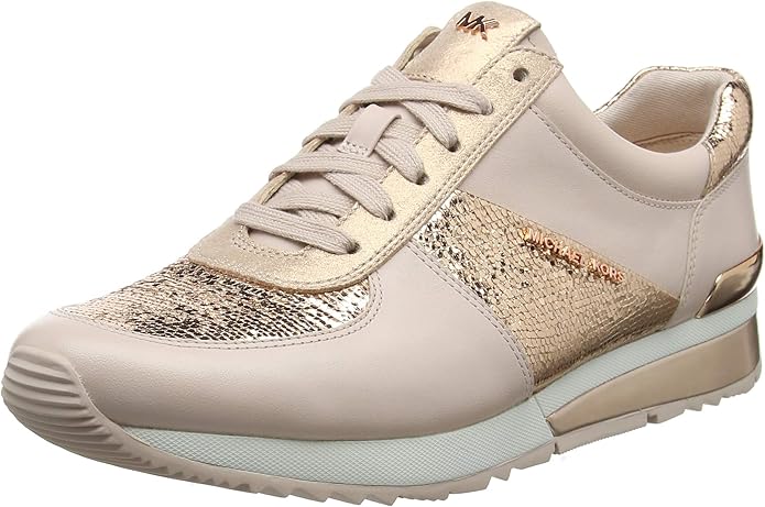 michael kors allie wrap trainer black gold