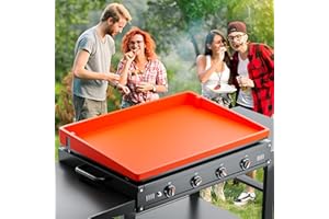 visnfa Blackstone 28 inch Griddle Cover for Blackstone Grill, Blackstone Grill Cover, Heavy Duty Food Grade Grill Buddy Mat, Blackstone Silicone Griddle Cover [Upgraded Full-coverage]