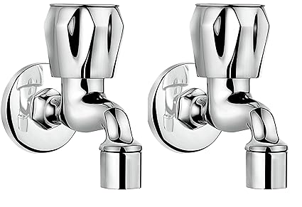 Hindware F200003Cp Classik Foam Flow Bib Tap  with Wall Flang   (Chrome)