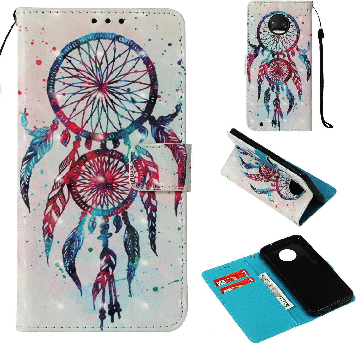 Best lg g6 wallet case blue