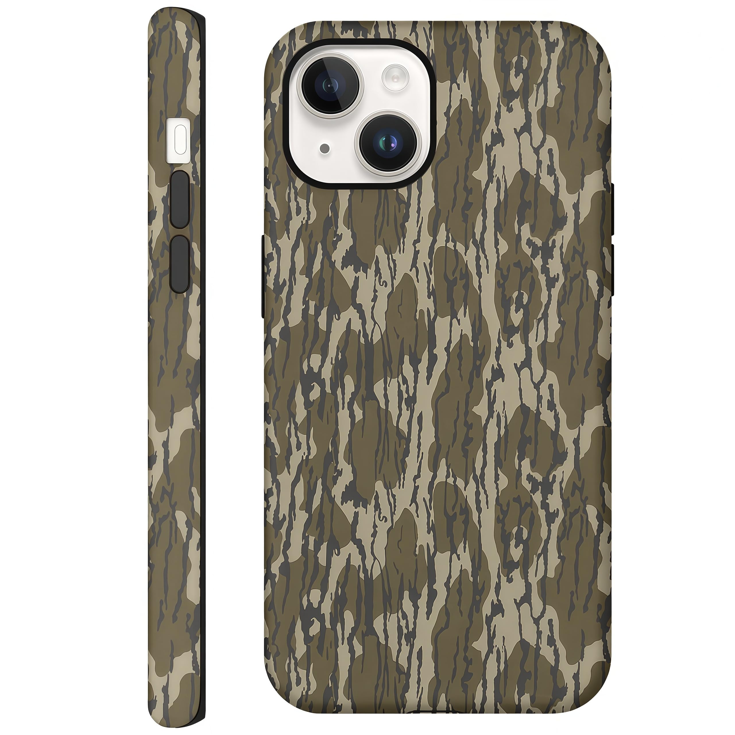 Photo 1 of CAINAT Aesthetic Cases for iPhone 14, Camo Camouflage Design, Hard Hybrid 2-Layer Protective Cover for Women Girls