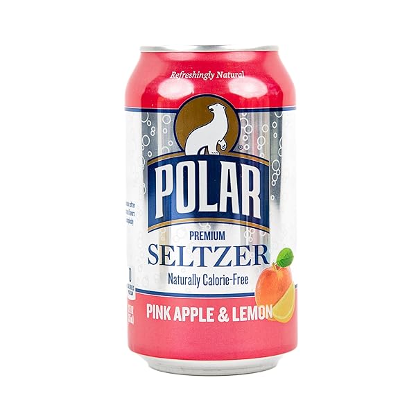 POLAR, PINK APPLE & LEMON SELTZER SINGLE, 12...