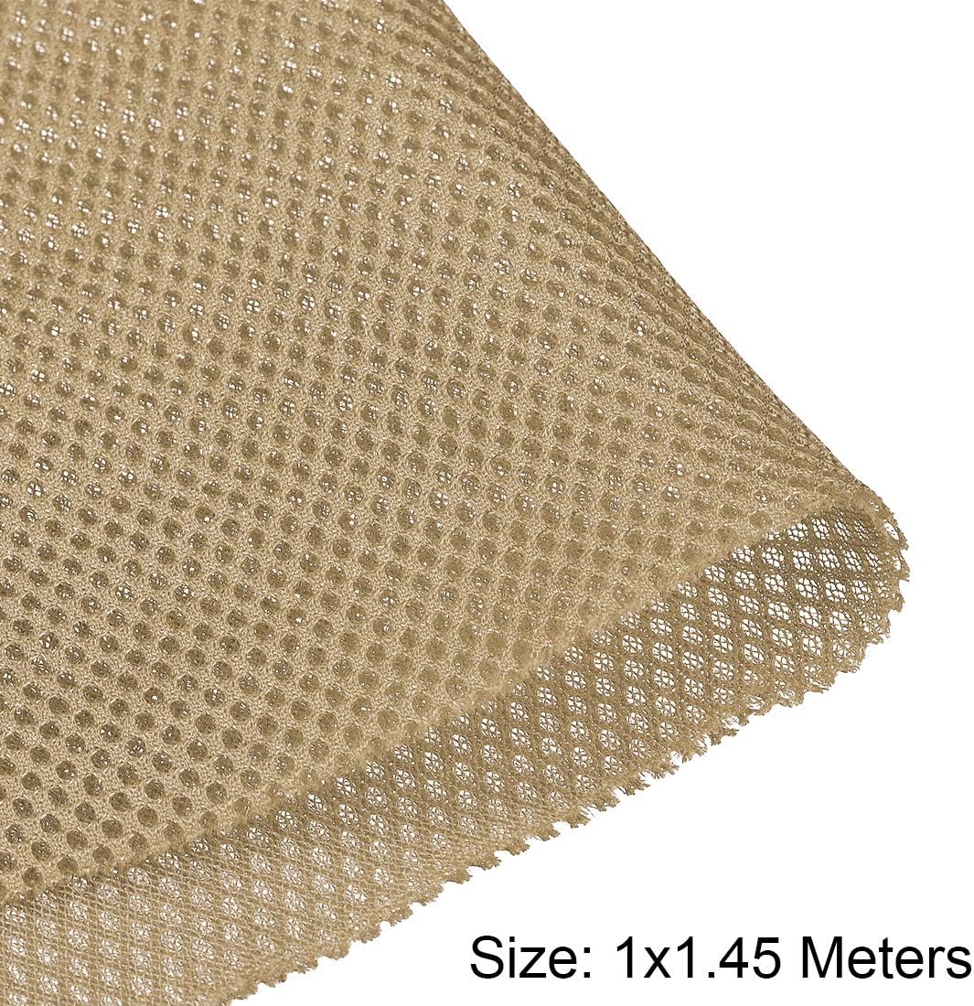 uxcell Light Khaki Speaker Mesh Grill Stereo Fabric Dustproof 1x1.45M 40 x 57 inch: Electronics