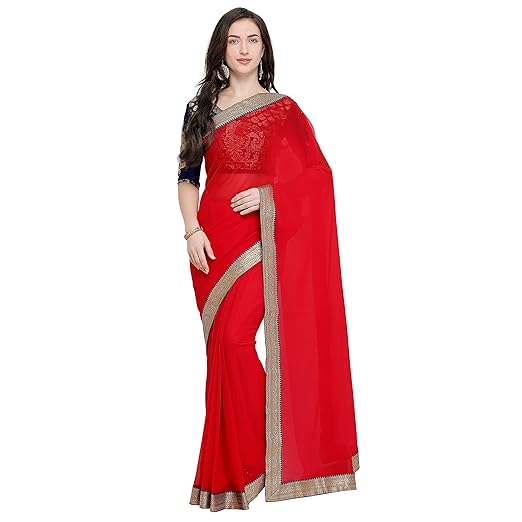 Anand Sarees chiffon with blouse piece Saree