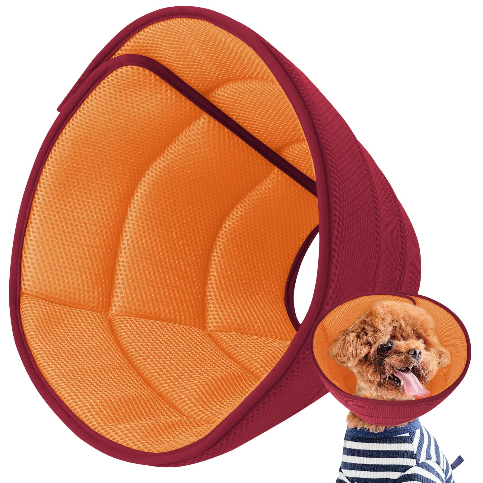 Photo 1 of Inspack Soft Dog Cone Collar Alternative, E Cones for Medium Small Dogs/Cat to Stop Licking After Surgery, Neuter Recovery Ecollars of Shame Alternatives, Comfortable Paws Comfy Elizabethan Collars