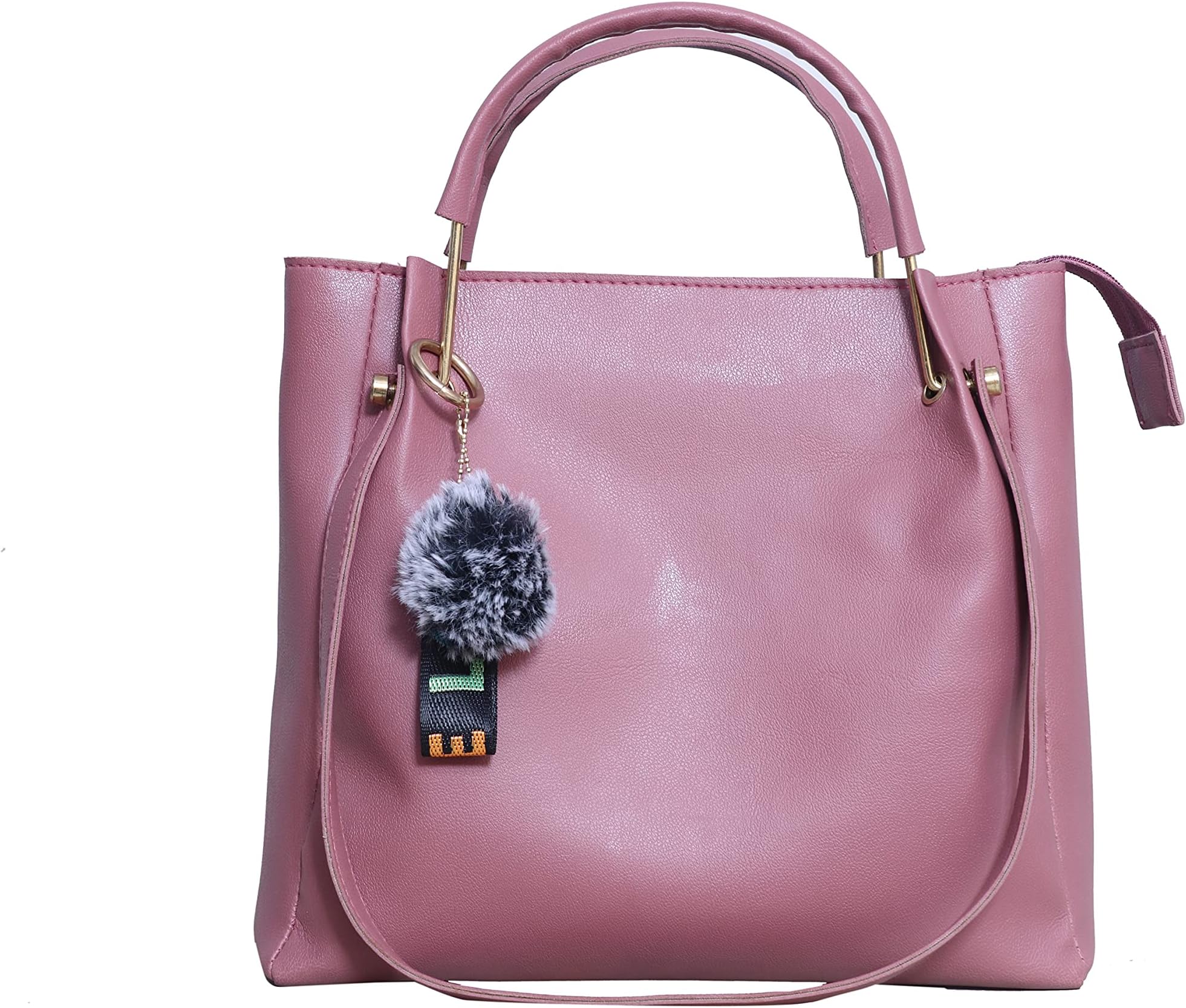 Clossy india • Material: Synthetic • Dimension: 30×27×10 cm (L×H×W) • 1 Compartment 1 Inside pocket, 1 Backside pocket • color Type: onion color • Strap Type: Double • Closure Type: Zip