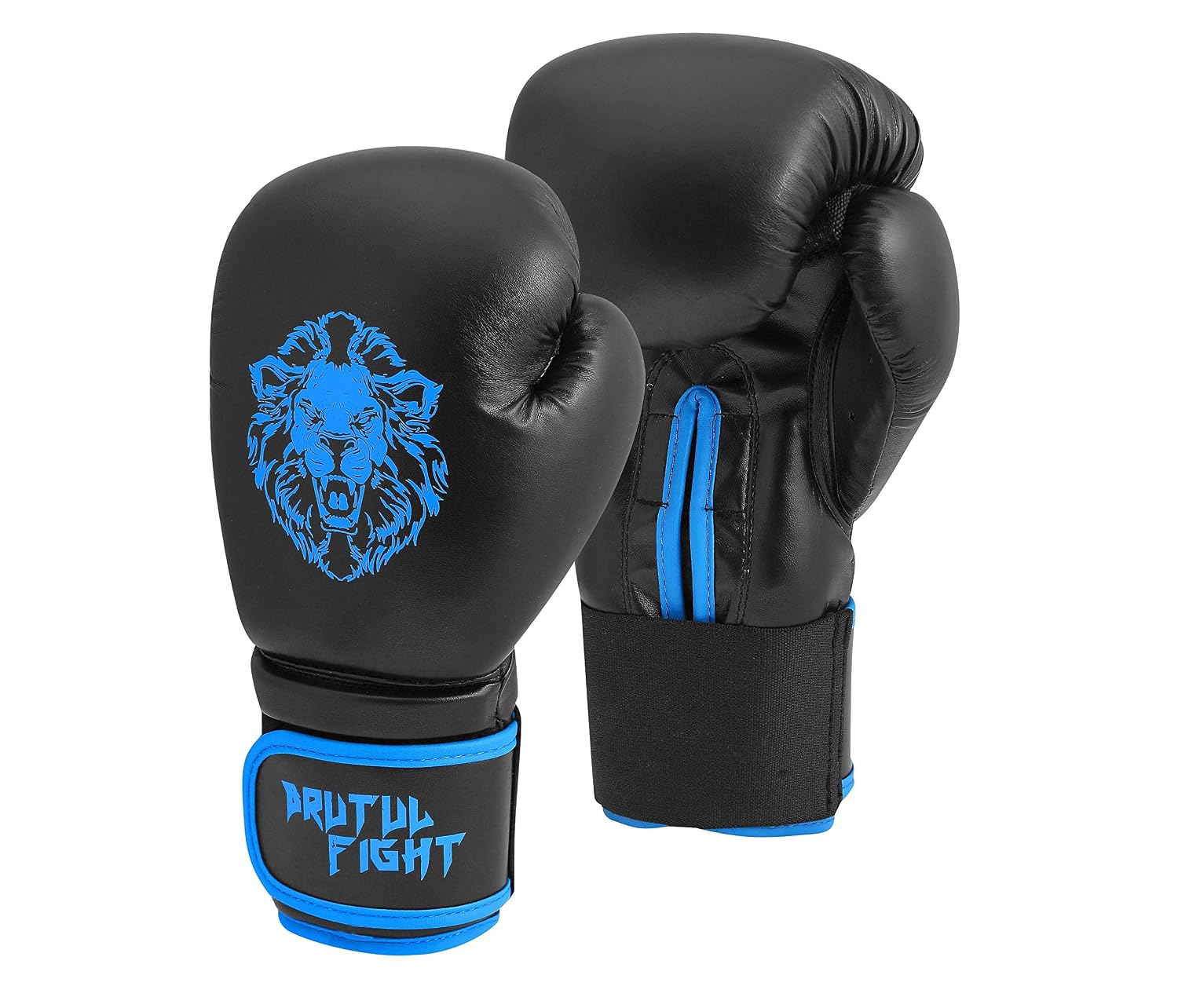 New限定品 Brutul ファイトボクシンググローブ キックボクシング バッグワーク ジェル スパーリング トレーニンググローブ ムエタイスタイル パンチングバッグ ミット ファイトグローブ メンズ レディース 8 Oz ブラック ブルー B07gwz5tvy 楽天ランキング1位