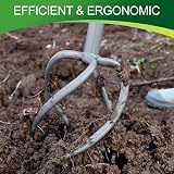 Walensee Twist Tiller Manual Hand Tiller Garden Claw Cultivator with Removable view 5