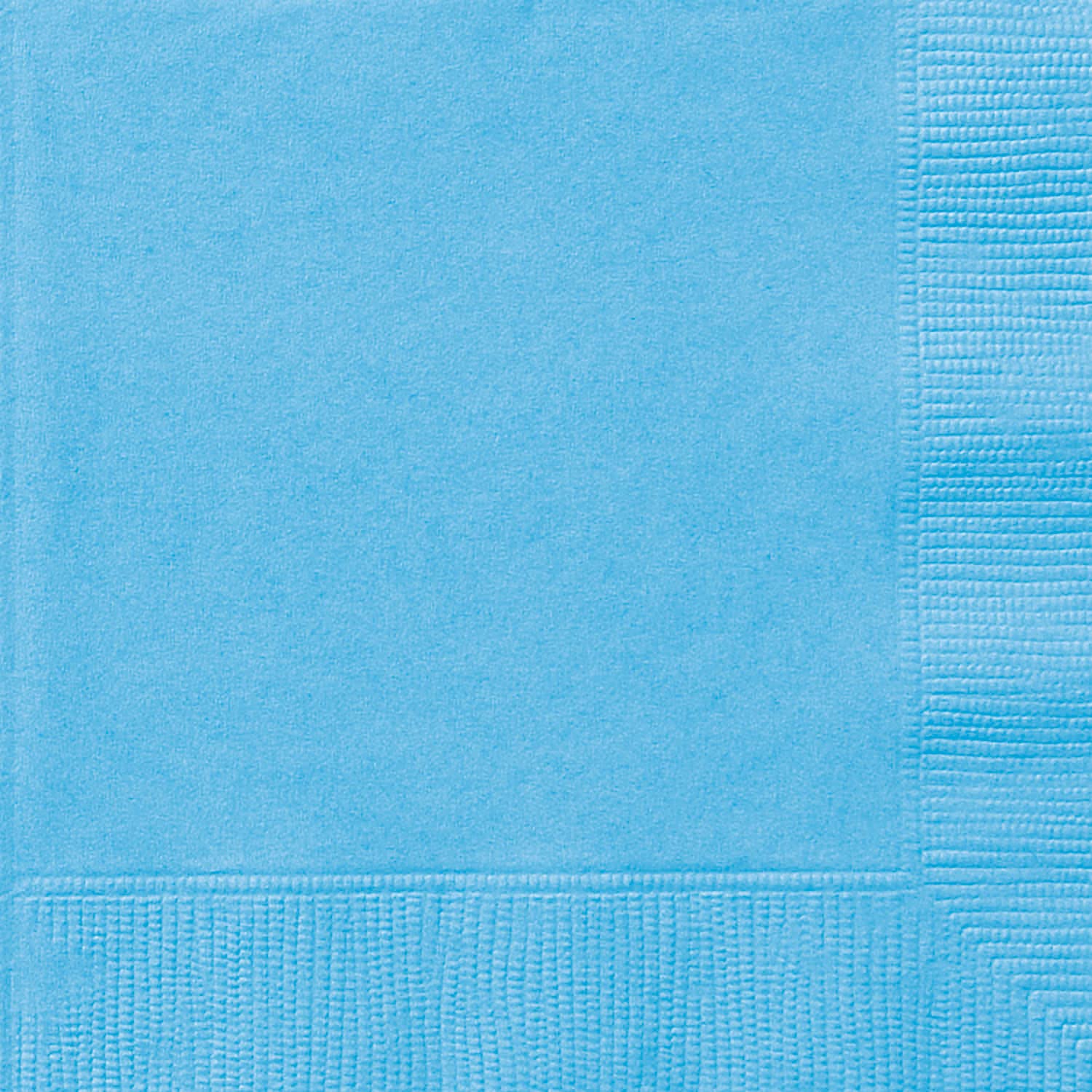 Vibrant Powder Blue Luncheon Napkins (16cm) 20 Count - Premium Disposable Napkins for Parties and Events