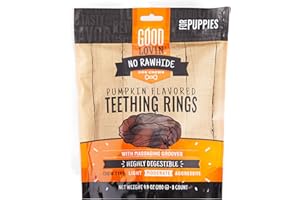 Good Lovin' Rawhide-Free Pumpkin Puppy Ring Dog Treats 9.9 oz. Count of 8