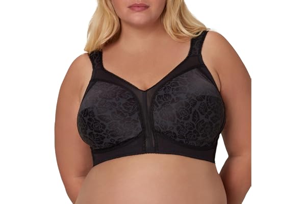 Playtex Womens 18 Hour Comfort-Strap Wireless Bra, Full-Coverage Bra with 4-Way Trusupport, Single & 2-packFull Coverage Bra