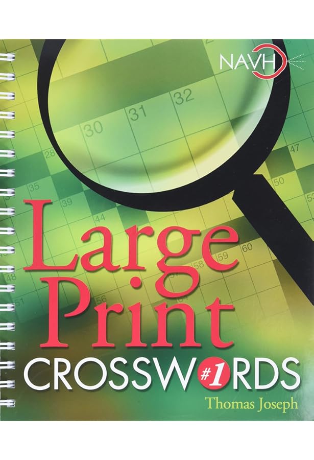Large Print Crosswords #1: Joseph, Thomas + Free Shipping