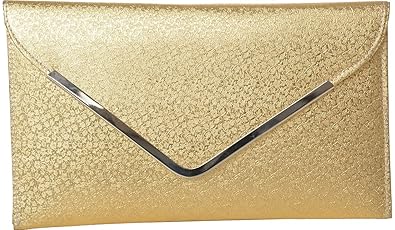 Awesome Fashions Womens Clutch (Royal Golden,Af024)