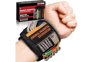 Christmas Stocking Stuffers Gifts for Men - Tools for Men Magnetic Wristband for Holding Screws Super Strong Magnet Wrist Too