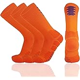 Keskale Basketball Socks, Cushion Crew Athletic Sport Compression Socks for Men Women Youth