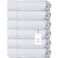 Luxury White Hand Towels - Soft Circlet Egyptian Cotton | Highly Absorbent Hotel spa Bathroom Towel Collection | 16x30 Inch |