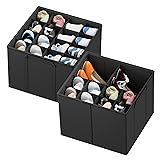 SpaceAid Shoe Organizer for Closet, 2 Pack Foldable